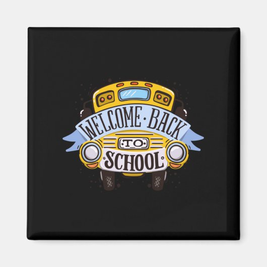 Aimant Bienvenue au retour à l'école (Devant)
