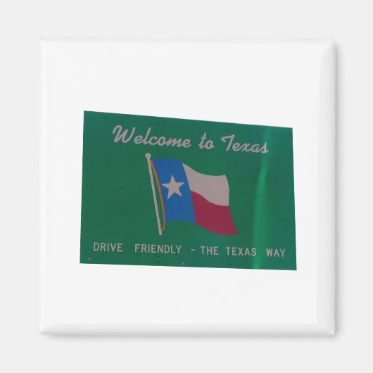 Aimant Bienvenue au texas (Devant)