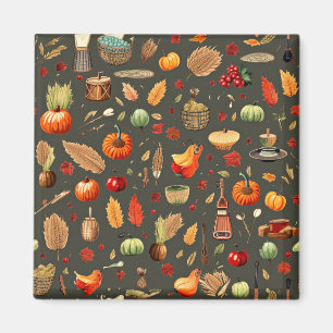 Aimant Bienvenue automne