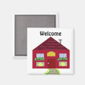 Aimant Bienvenue chez vous (Recto/Verso)