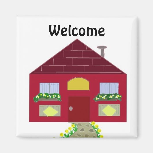 Aimant Bienvenue chez vous (Devant)