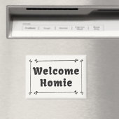 Aimant Bienvenue chez vous dans le cadre (In Situ (Lave-vaisselle))