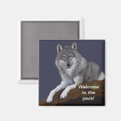 Aimant Bienvenue dans le Pack Wolf (Recto/Verso)