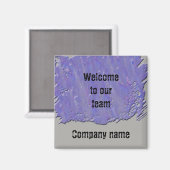 Aimant Bienvenue dans notre équipe Design artistique viol (Recto/Verso)