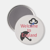 Aimant Bienvenue en Angleterre ! (Recto/Verso)