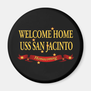 Aimant Bienvenue Maison USS San Jacinto