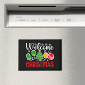 Aimant Bienvenue Noël (In Situ (Lave-vaisselle))