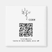 Aimant Bienvenue QR Code Scan pour connecter le Wi-Fi (Devant)