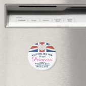 Aimant Bienvenue Royal Princess - William & Kate Baby (In Situ (Lave-vaisselle))
