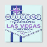 Aimant Bienvenue sur Fabulous Las Vegas Honeymoon<br><div class="desc">Retro Vegas Welcome Design</div>