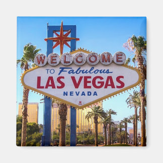 Aimant Bienvenue sur l'aimant des signes de Las Vegas