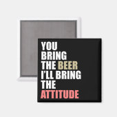 Aimant Bière, attitude (Recto/Verso)