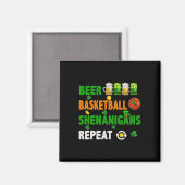 Aimant Bière Bysketbyll Shenanigans répéter St. Patrick's (Recto/Verso)