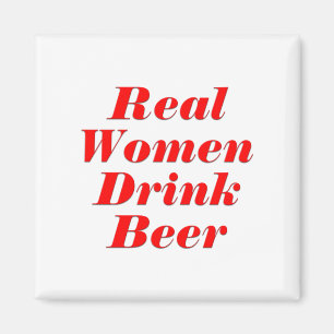 Aimant Bière de boissons de vraies femmes