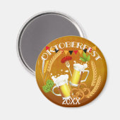 Aimant Bière de toiture Oktoberfest (Recto/Verso)
