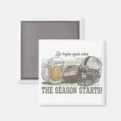 Aimant Bière et football par Mudge Studios (Recto/Verso)