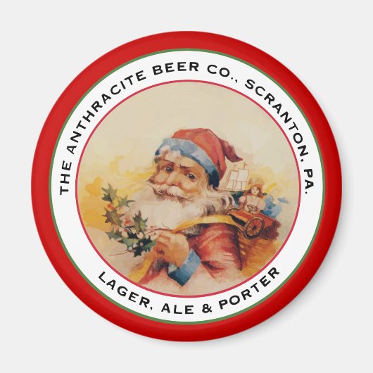 AIMANT BIÈRE PÈRE NOËL (Devant)
