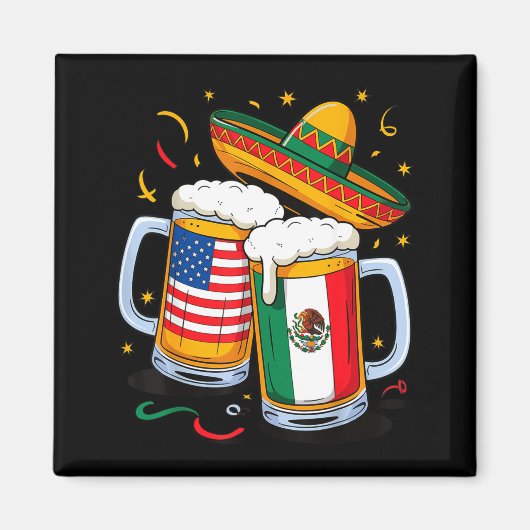 Aimant Bière Usa mexique cinq de mayo  (Devant)
