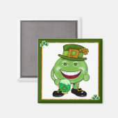 Aimant Bière verte et Shamrocks 2 (Recto/Verso)