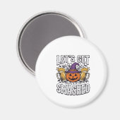 Aimant Bièredecitrouille Halloween défonçons-nous (Recto/Verso)