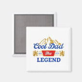 Aimant Bières Cool Dad La Légende (Recto/Verso)