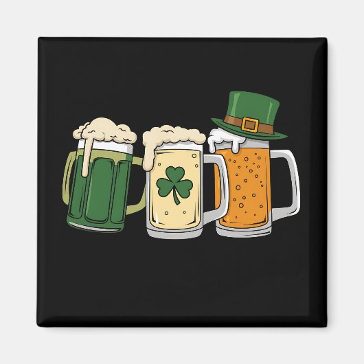 Aimant Bières Irlandaises Drapeau d'Irlande Saint-Patrick (Devant)