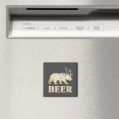 Aimant Bières Vintage Bear Deer (In Situ (Lave-vaisselle))
