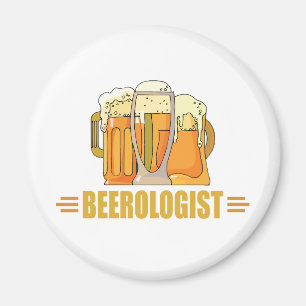 Aimant Bièrologue Brasseur de Bière Amusant Faire de la B