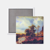 Aimant Bierstadt - Fourche nord de Platte, Nebraska (Recto/Verso)