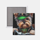 Aimant Biewer Terrier Chien Conduite Vélo St. Patrick's D (Recto/Verso)