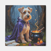 Aimant Biewer Terrier Chien Whimsical Halloween Peinture (Devant)