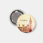 Aimant Big Ben Horloge & Londres, Westminster / Royaume-U (Recto/Verso)