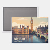 Aimant Big Ben Royaume-Uni (Recto/Verso)