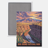 Aimant Big Bend National Park Travel (Recto/Verso)