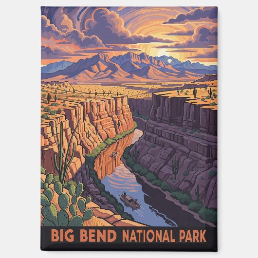 Aimant Big Bend National Park Travel (Recto)