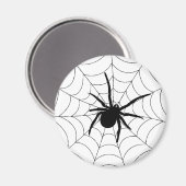 Aimant Big Black Spider Halloween Spider Web Design (Recto/Verso)