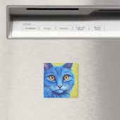 Aimant Big Blue Cat (In Situ (Lave-vaisselle))