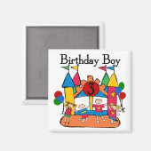 Aimant Big Bounce Boy 3e anniversaire T-shirts et cadeaux (Recto/Verso)