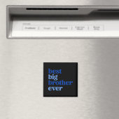 Aimant Big Brother Ever Gray With Blue Text Boys _2  (In Situ (Lave-vaisselle))