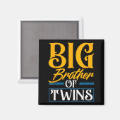 Aimant Big Brother Of Twins New Brother Sibling Funny Twi (Recto/Verso)