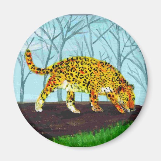 Aimant Big Cat Art Jaguar (Devant)