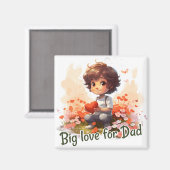 Aimant Big love for Dad (Recto/Verso)