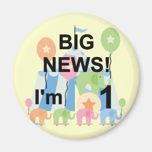 Aimant Big News Circus 1er Anniversaire T-shirts et cadea