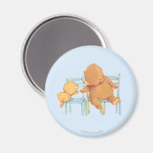 Aimant Big Ours Brown Aide Petit Ours Jaune (Recto/Verso)