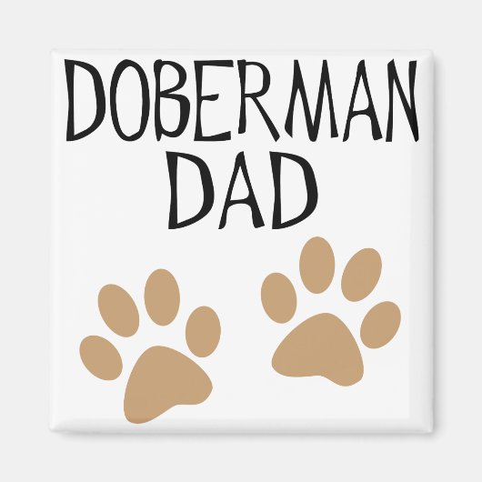 Aimant Big Paws Doberman Papa (Devant)