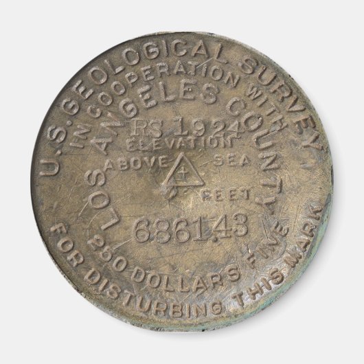 Aimant Big Pines Visitor Centre, Wrightwood CA. Référence (Devant)