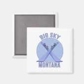Aimant Big Sky, Montana (Recto/Verso)