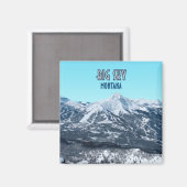 Aimant Big Sky Montana Vintage (Recto/Verso)