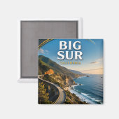 Aimant Big Sur Bixby Bridge Côtière (Recto/Verso)