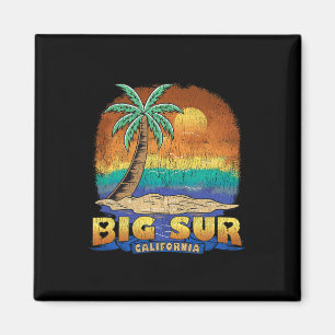 Aimant Big Sur Californie Souvenir en détresse vintage